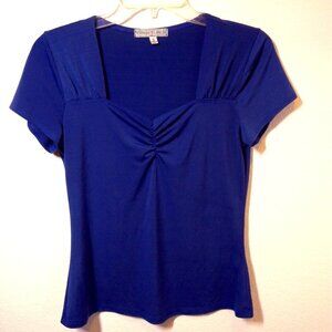 Vintage Suzie Blue Shortsleeve Top